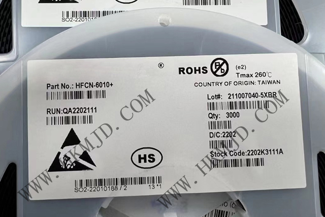 Mini-Circuits濾波器 HFCN-6010+ LTCC 高通濾波器，6300 - 15000MHz