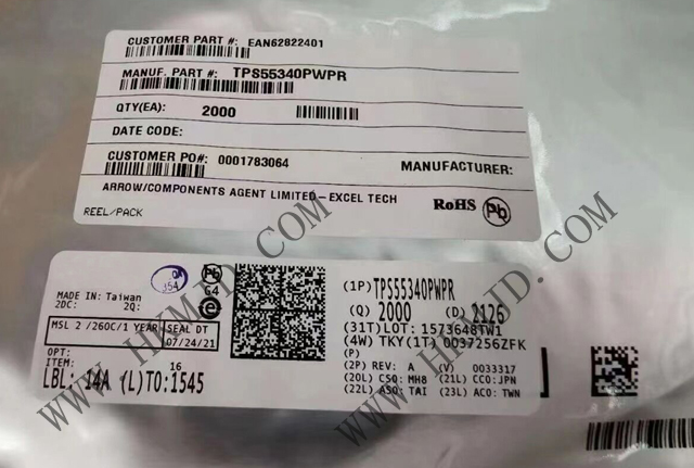 TI（5A、40V）電源開關 TPS55340PWPR 單片非同步開關穩(wěn)壓器