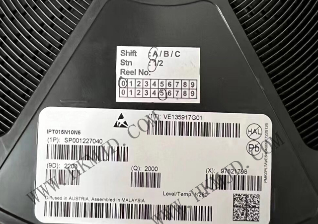 【出售INFINEON】N溝道 MOSFET IPT015N10N5 OptiMOS? 5功率晶體管，100V