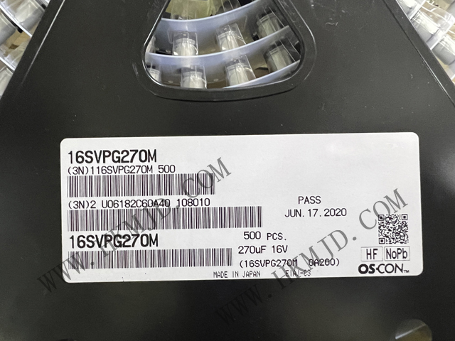 出售松下《16SVPG270M》270 μF 16 V 鋁聚合物電容器 徑向，Can - SMD