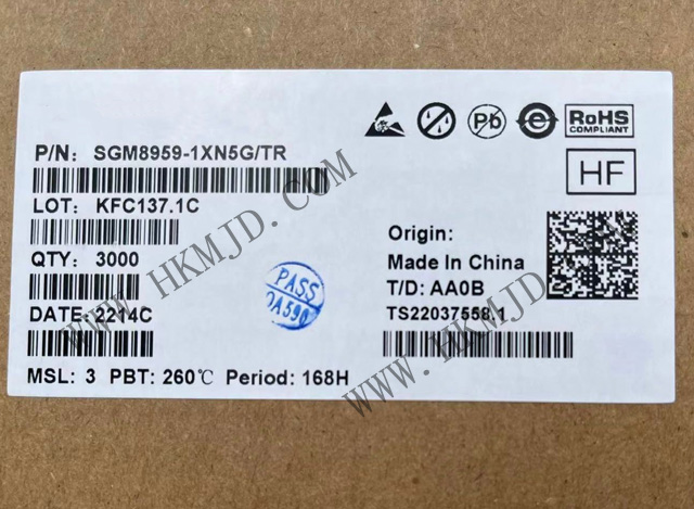 出售SGM8959-1XN5G 單 SGM8959-1 低VOS、低噪聲、高精度零漂移運(yùn)算放大器