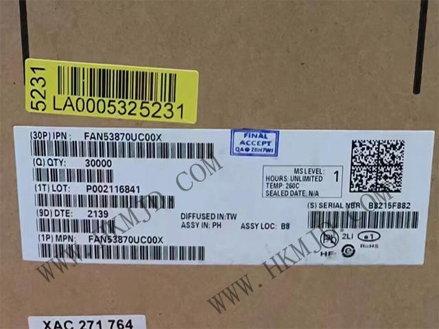 （分銷ON）專用電源管理IC FAN53870UC00X 智能手機 PMIC 20-WLCSP（1.96x1.61）