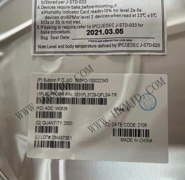大量供應(yīng)PMIC IS31FL3729-QFLS4-TR LED 驅(qū)動器 IC 16 輸出 DC DC 控制器
