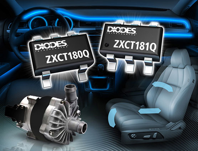 Diodes 推出符合車(chē)用標(biāo)準(zhǔn)的 ZXCT18xQ 系列電流分流監(jiān)測(cè)器