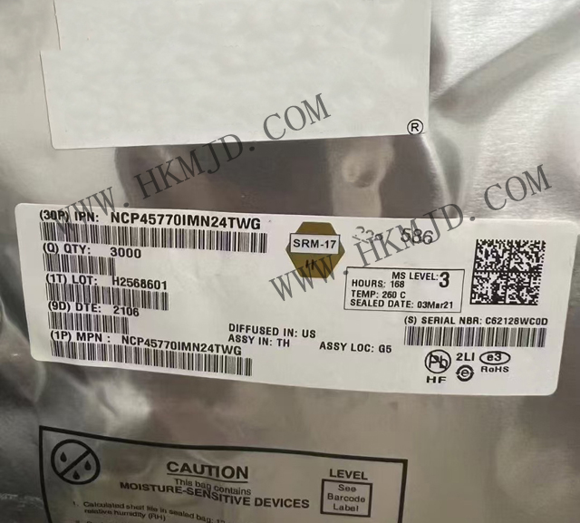 明佳達(dá)電子——供應(yīng) [ON] NCP45770IMN24TWG 24V, 20A ecoSWITCH? 受保護(hù)電源開關(guān)