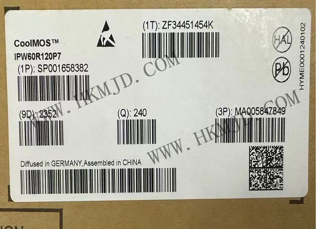 英飛凌N 溝道功率 MOSFET（IPW60R120P7）600V CoolMOS? P7 超級結(jié) (SJ) MOSFET