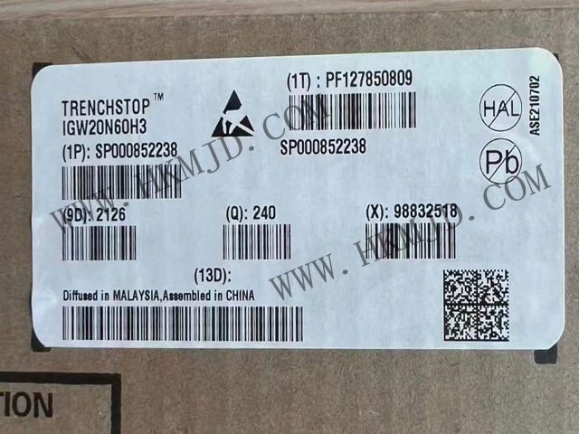 【分銷英飛凌IGBT晶體管】IGW20N60H3 600 V，20 A IGBT 分立式，采用 TO-247 封裝