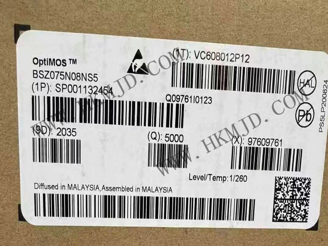 明佳達電子供應【Infineon】BSZ075N08NS5 OptiMOS? 5 N通道功率 MOSFET 晶體管