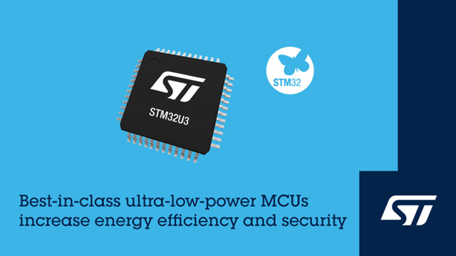 意法半導(dǎo)體推出STM32U3微控制器，面向遠程、智能和可持續(xù)應(yīng)用