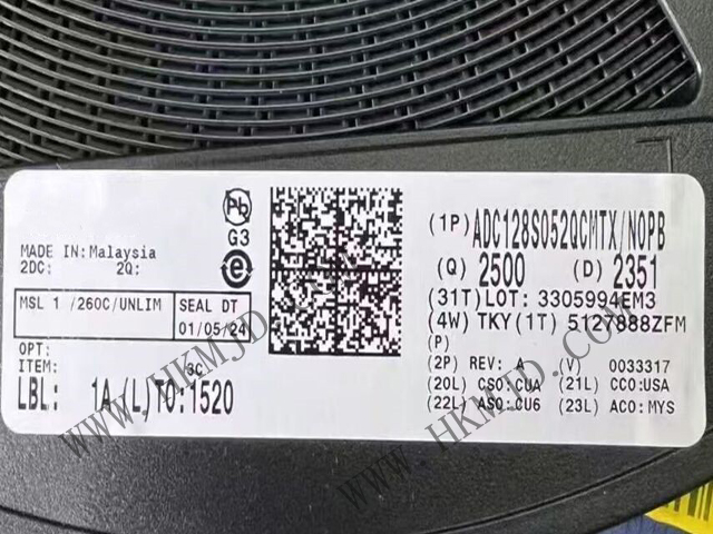 TI ADC128S052QCMTX 低功耗八通道 CMOS 12 位模數(shù)轉(zhuǎn)換器